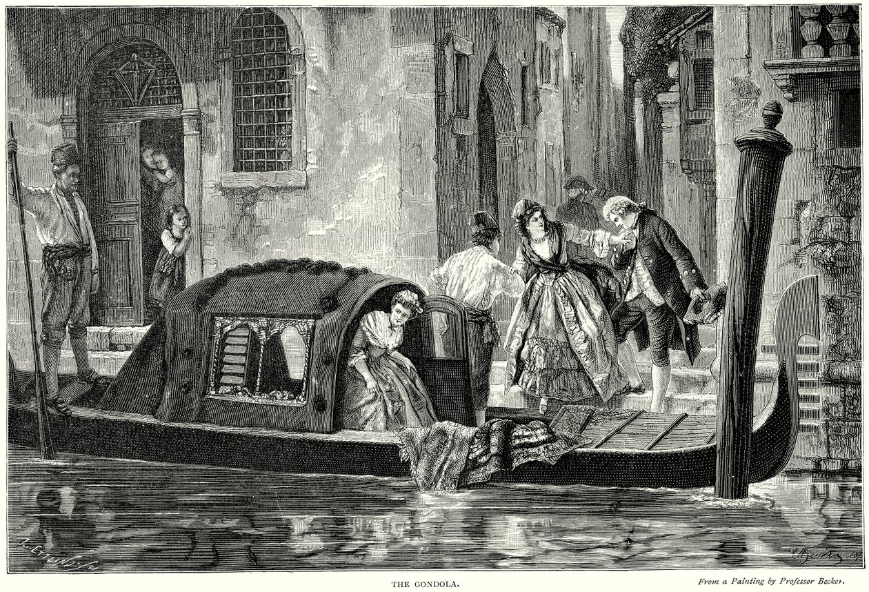 Gondol (gravür) by English School