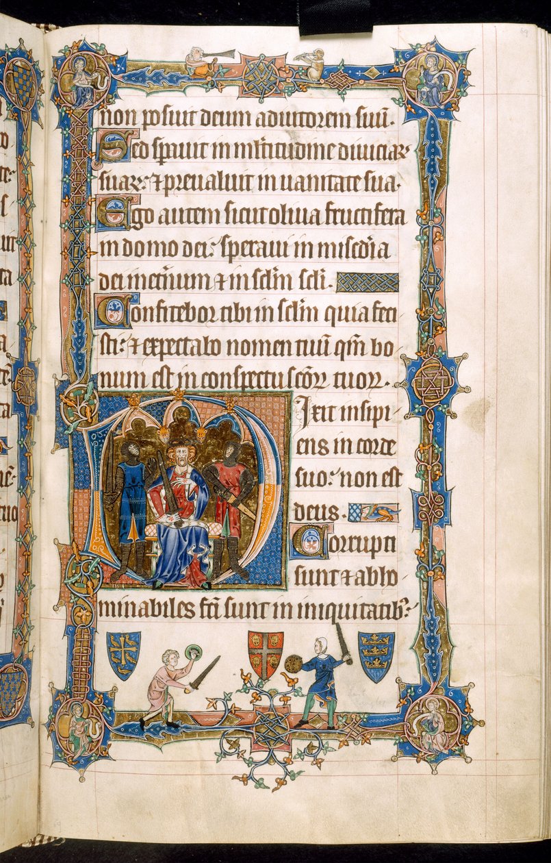 Gorleston Mezmurları, MS 49622 f.69r#39;yi ekleyin by English School