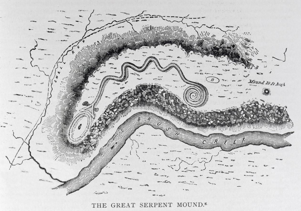 Locust Grove yakınlarındaki Büyük Yılan Höyüğü, Ohio, MÖ 2. yüzyıl, 
