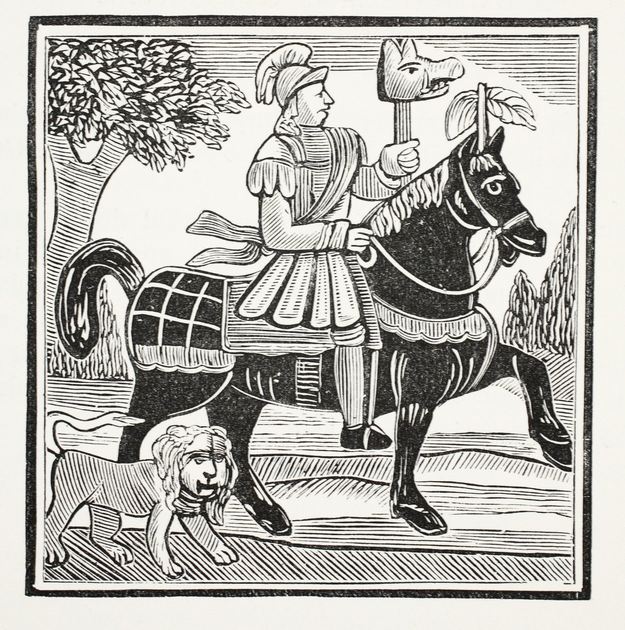 The History of Guy, Warwick Kontu, John Ashton tarafından yazılan Onsekizinci Yüzyılın Chap kitaplarından bir örnek, pub. 1882 by English School