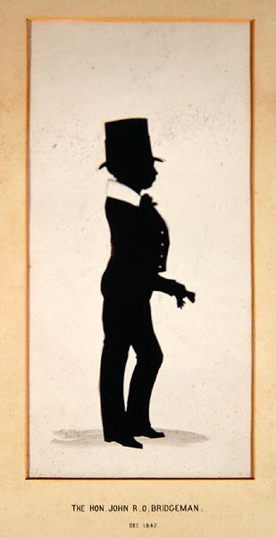 Hon. John Bridgeman, bilinmeyen bir sanatçının silueti by English School