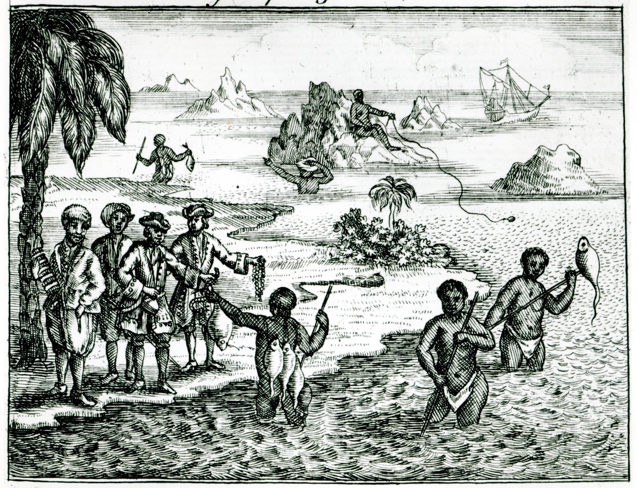 Hottentot Balık Tutma Şekli by English School