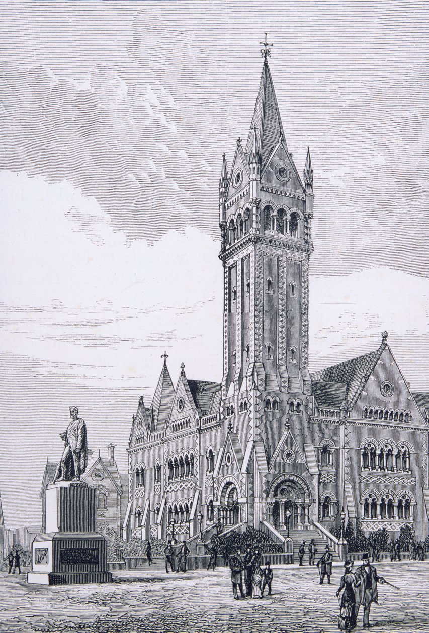 The Independent Church, Collins Street, Melbourne, Avustralya, Australian Pictures, pub. Dini Yol Cemiyeti tarafından, 1886 by English School
