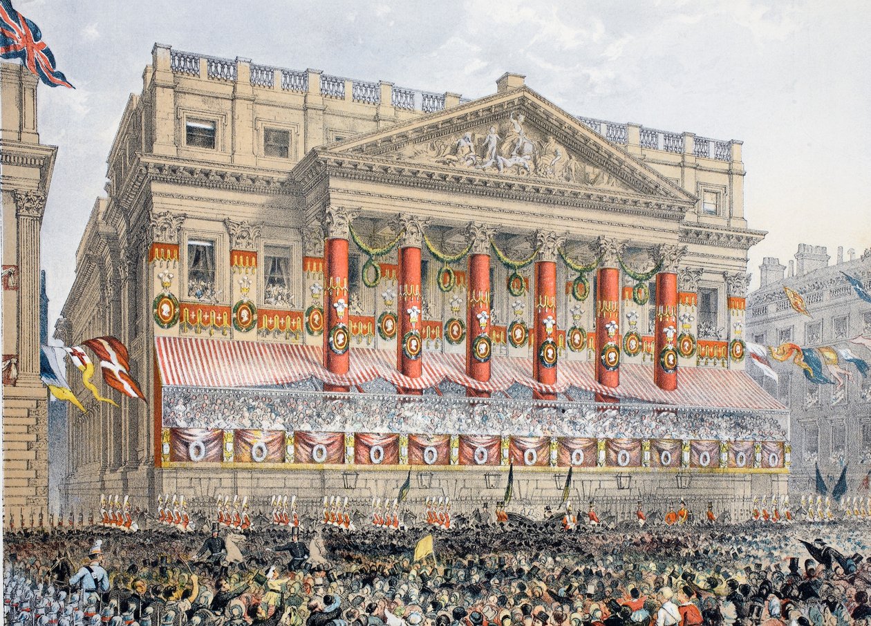 The Mansion House, 7 Mart 1863, A Memorial of the Marriage of the Marriage of Edward VII ve Alexandra of Danish, pub. 1864 by English School