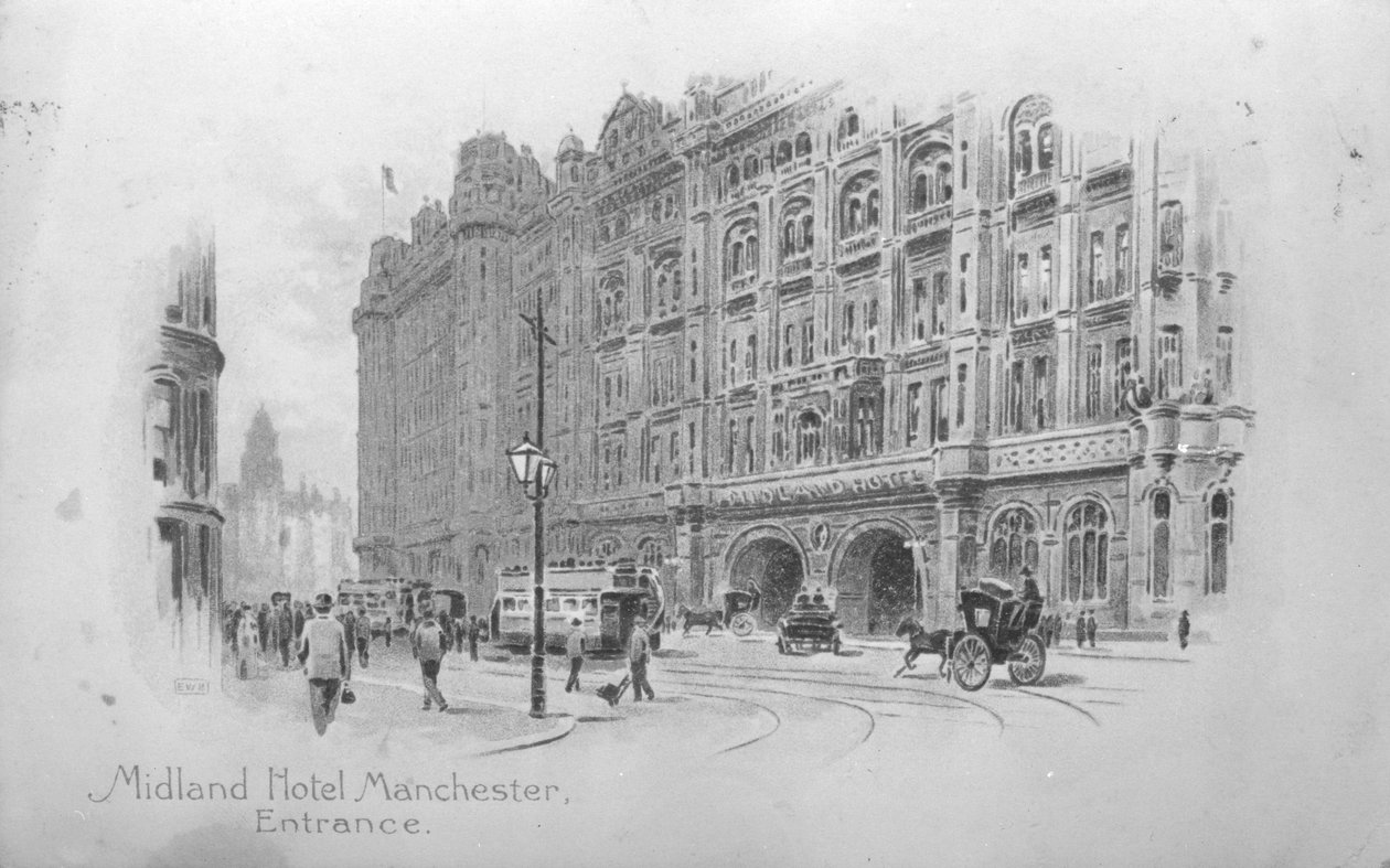 Midland Oteli, Manchester, c.1910 by English School