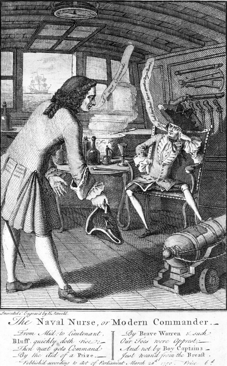 Deniz Hemşiresi veya Modern Komutan, 1750 by English School