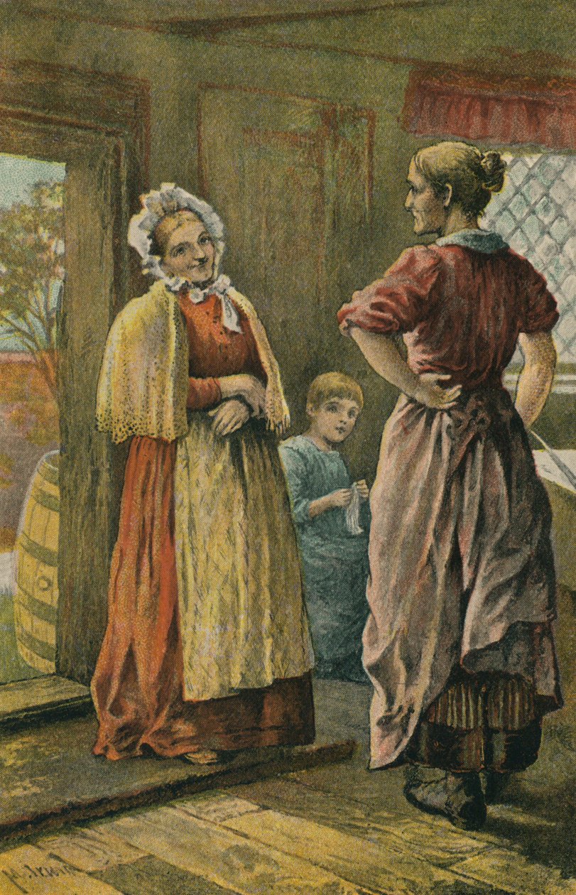 Kayın Komşu (renkli taş baskı) by English School
