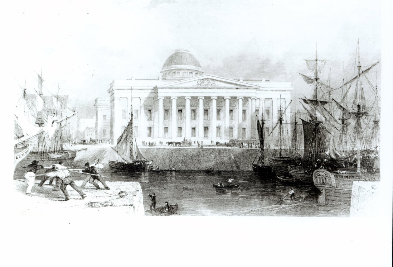 Yeni Gümrük Evi, Liverpool, 1830 dolayları by English School