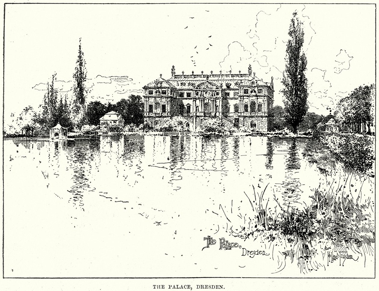 Saray, Dresden (gravür) by English School