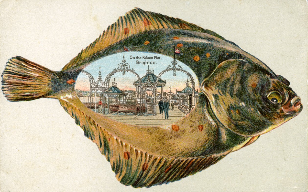 Saray İskelesi, Brighton bir tabanın içinde, 1880-1900 by English School