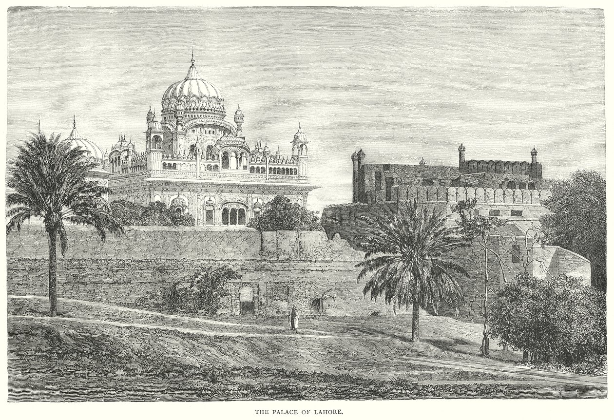 Lahor Sarayı (gravür) by English School