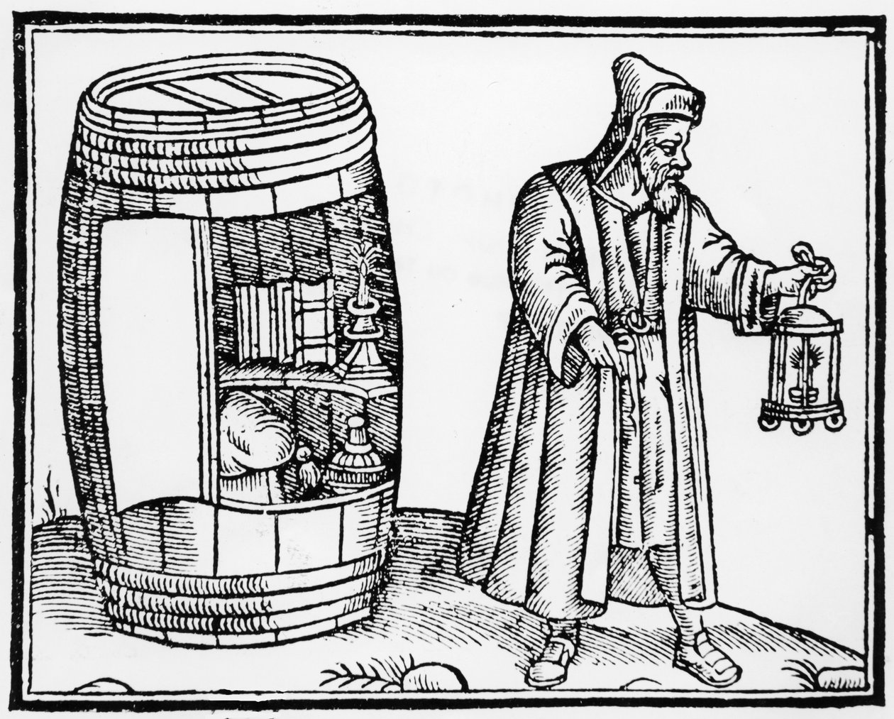 Filozof Diogenes, Feneriyle Londra Şehri