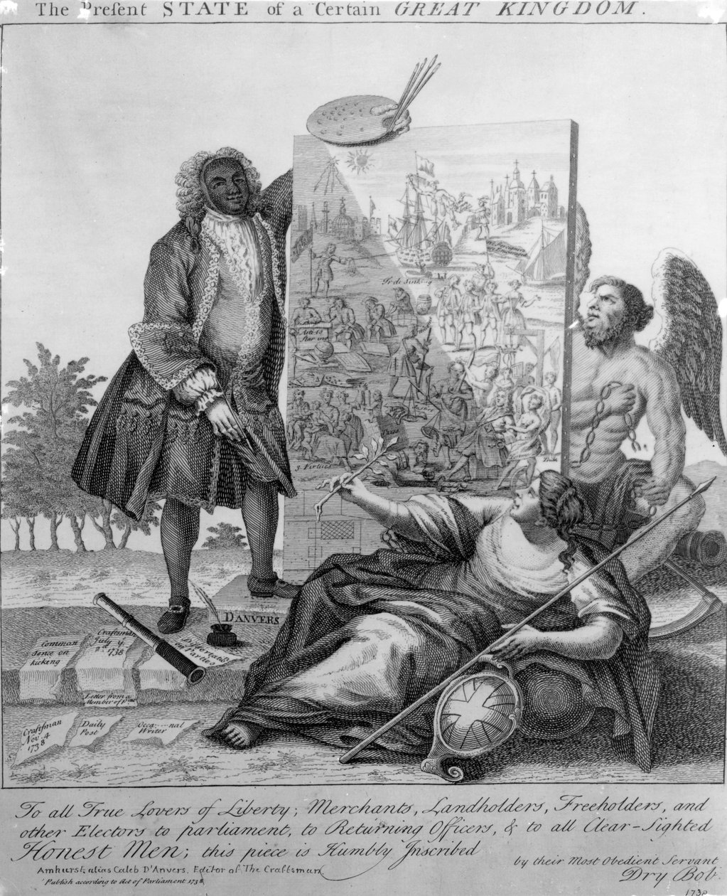 Belirli Bir Büyük Krallığın Bugünkü Durumu, 1738 by English School