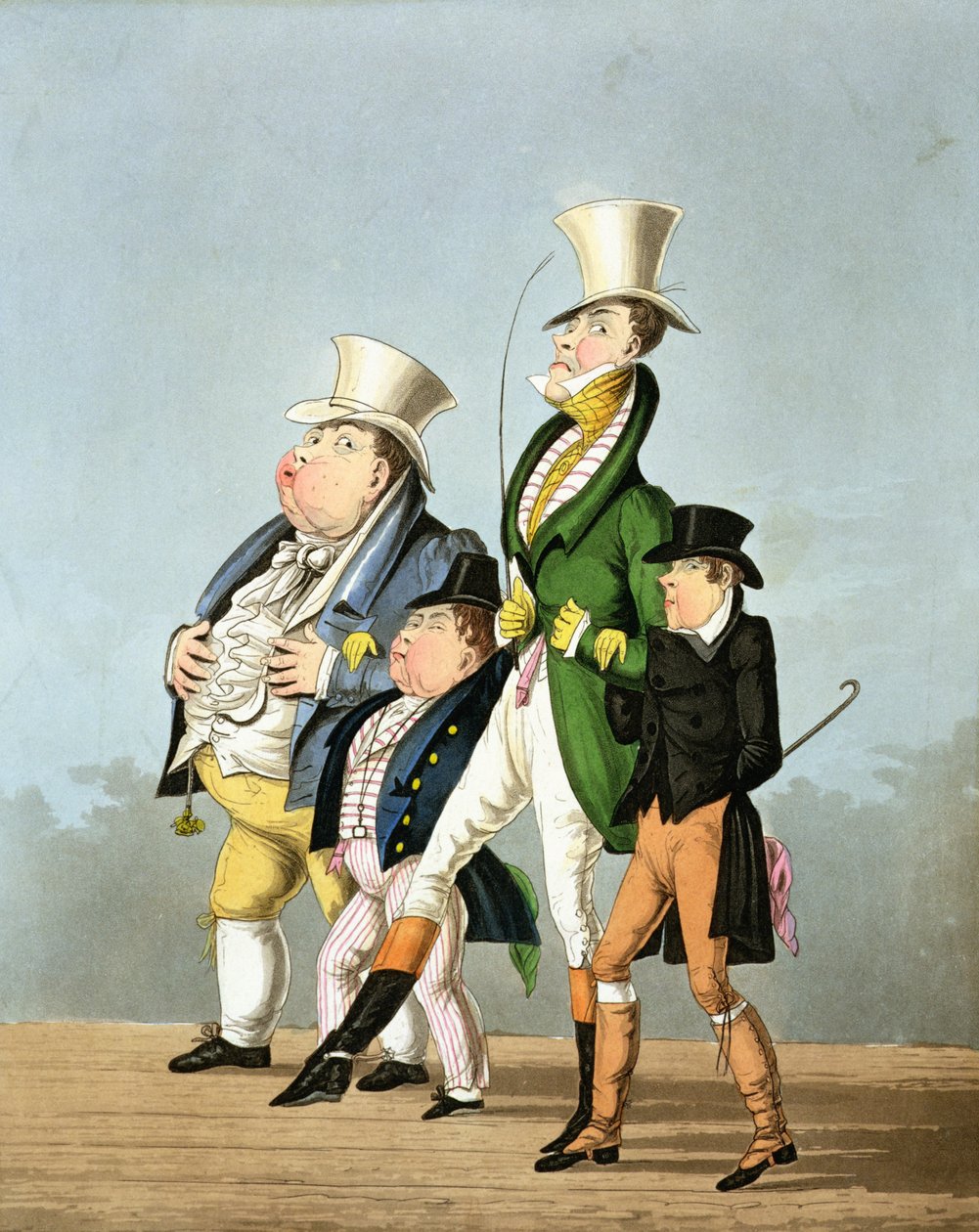 Fiyatlar - George Hunt tarafından kazınmış Tam Fiyat, Yarı Fiyat, Yüksek Fiyat ve Düşük Fiyat, Thomas McLean tarafından yayınlanmıştır, 1827 by English School