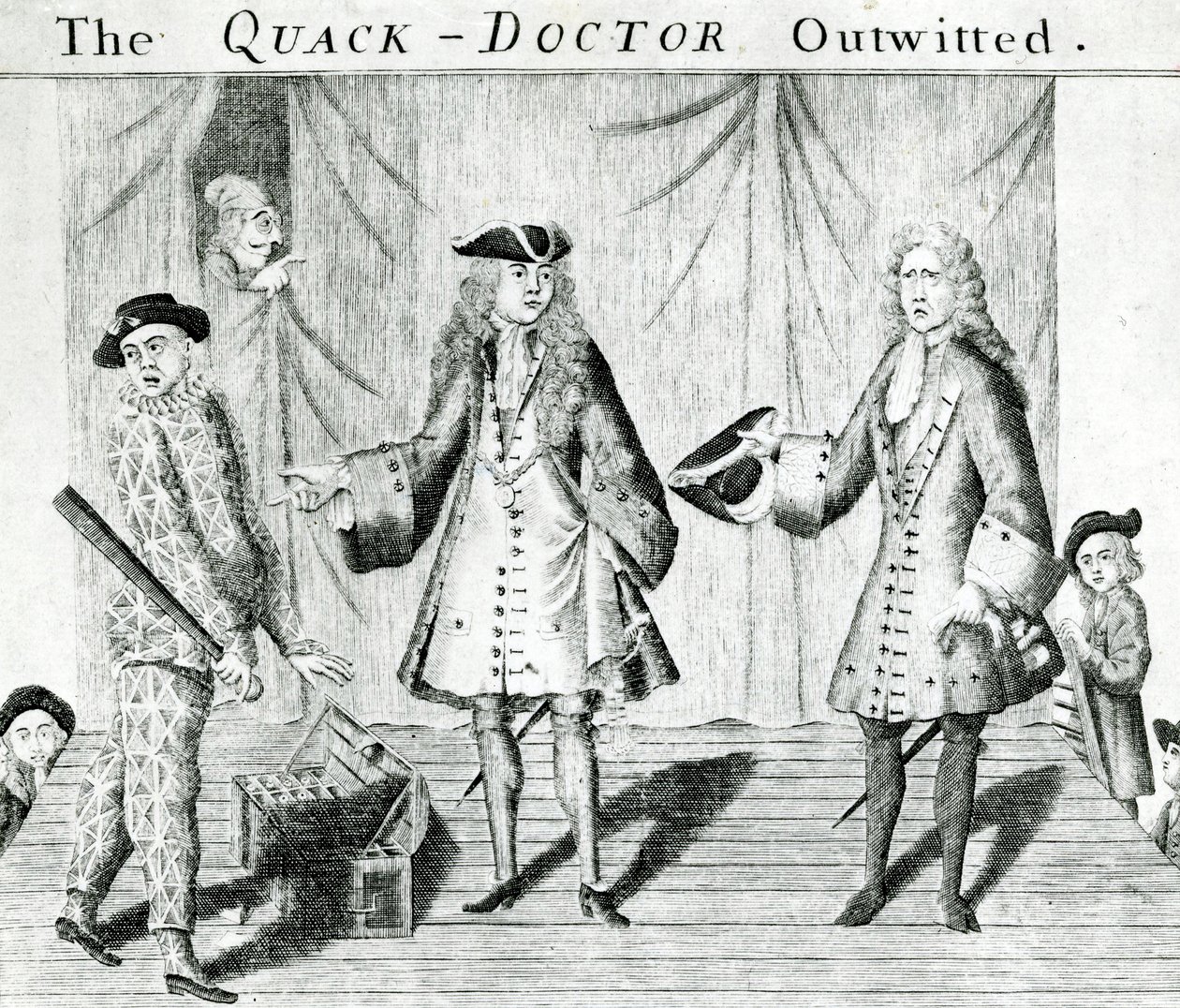 The Quack Doctor Outwitted, Sutton Nichols tarafından yayınlandı, 1558 by English School