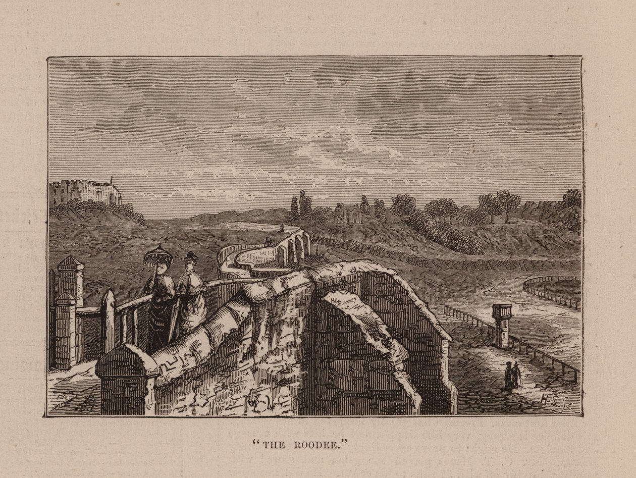 "The Roodee" (gravür) by English School