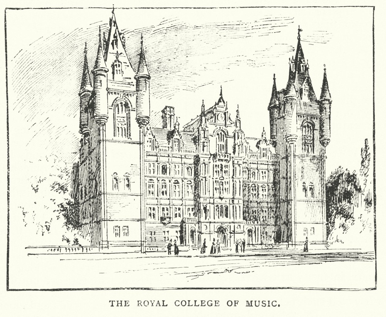 Kraliyet Müzik Koleji (gravür) by English School