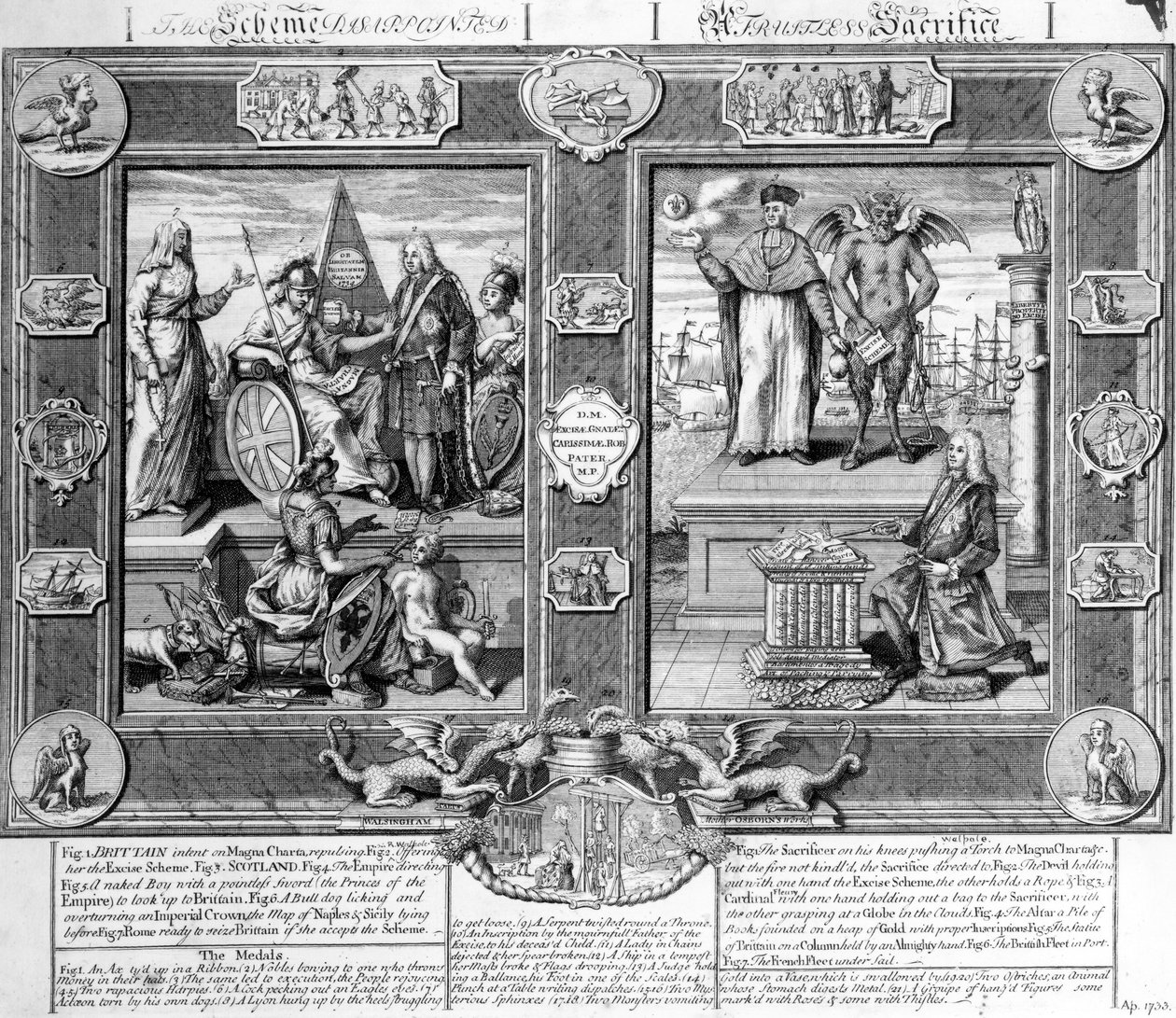 Şema Hayal kırıklığına uğradı, Meyvesiz Bir Fedakarlık, c.1733 by English School