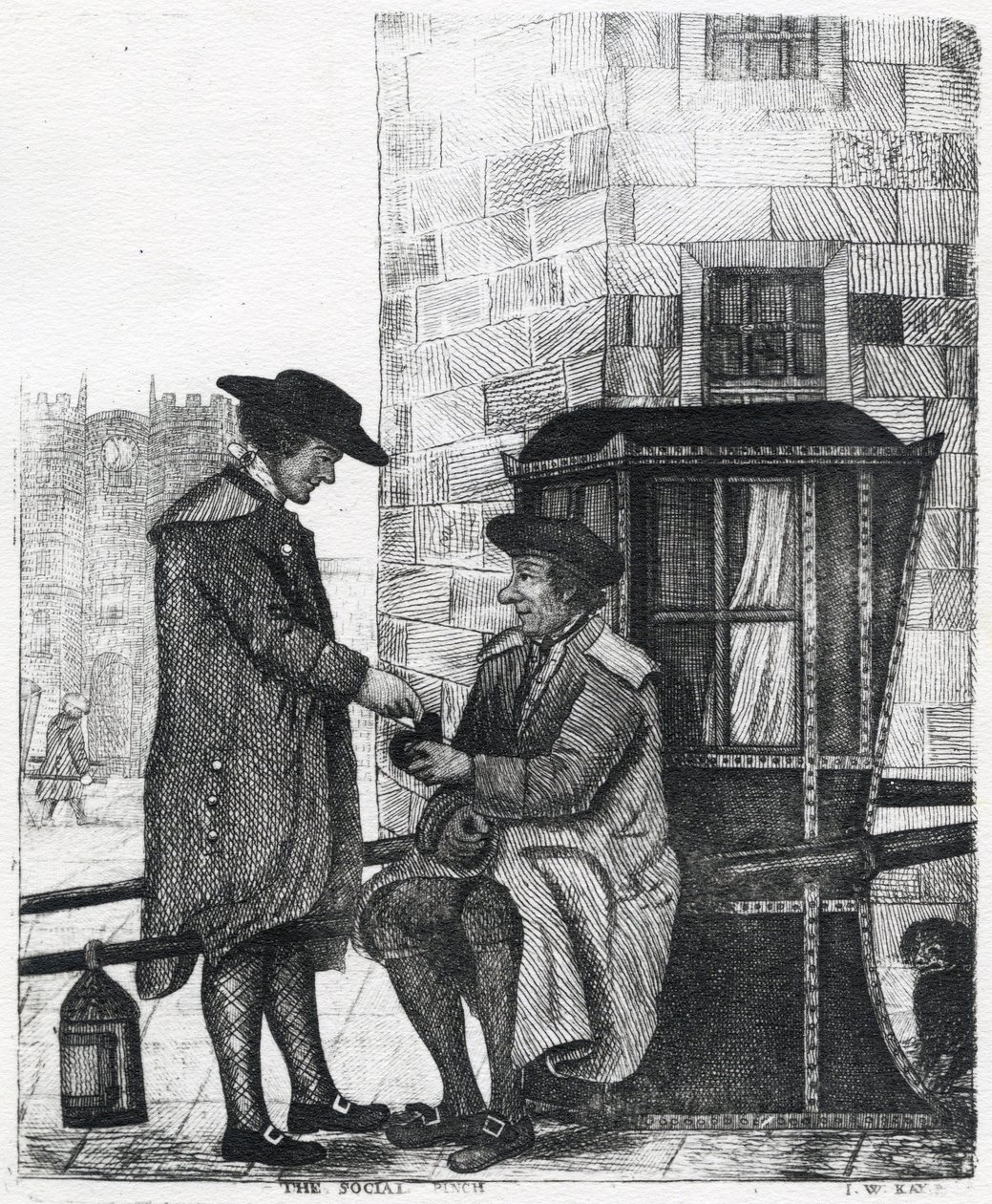 Sosyal Tutam, William Kay tarafından yapılan baskı, 1784-1813 by English School