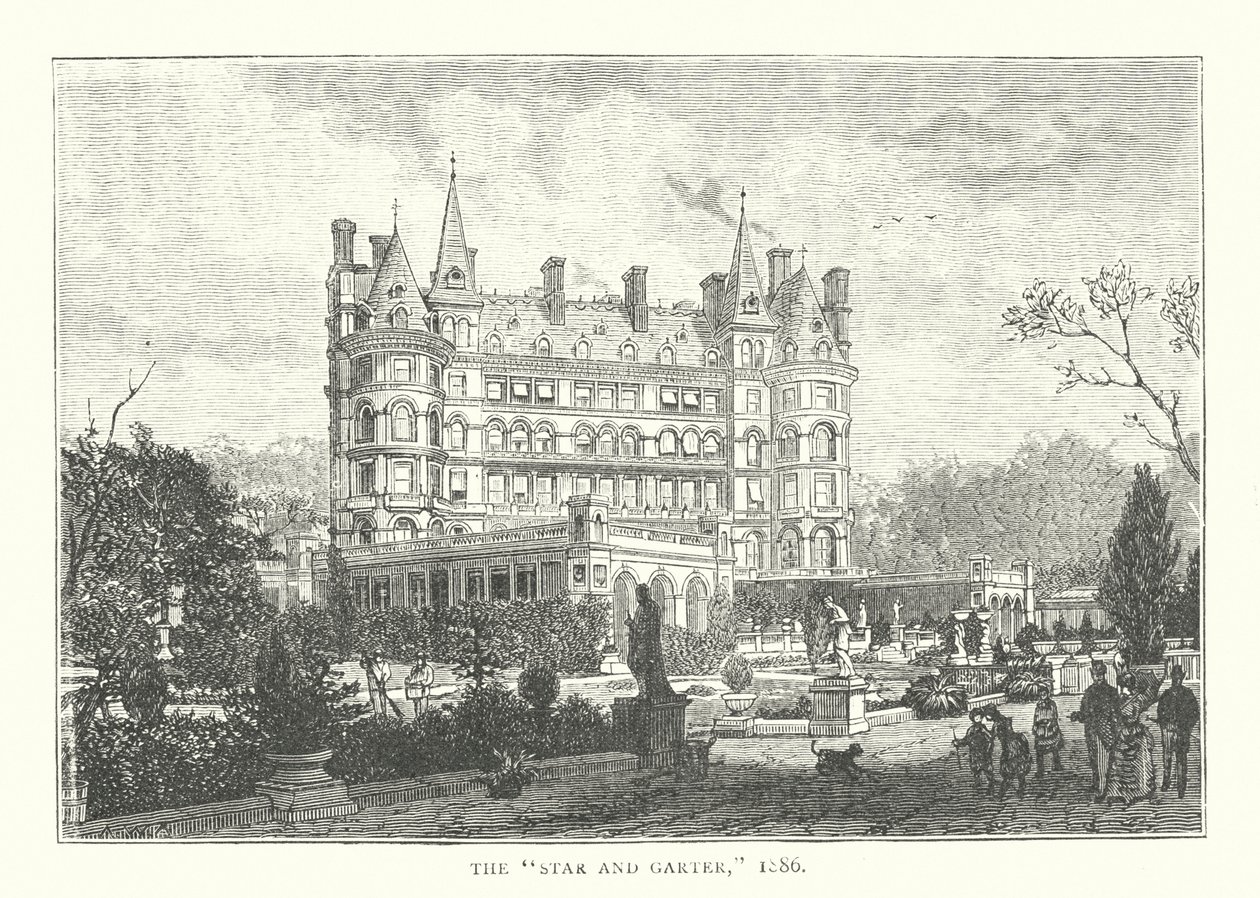 "Star and Garter," 1886 (gravür) by English School