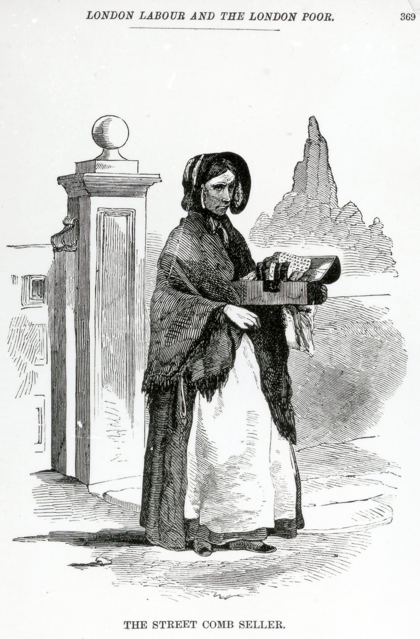 Sokak Tarak Satıcısı, c.1840 by English School