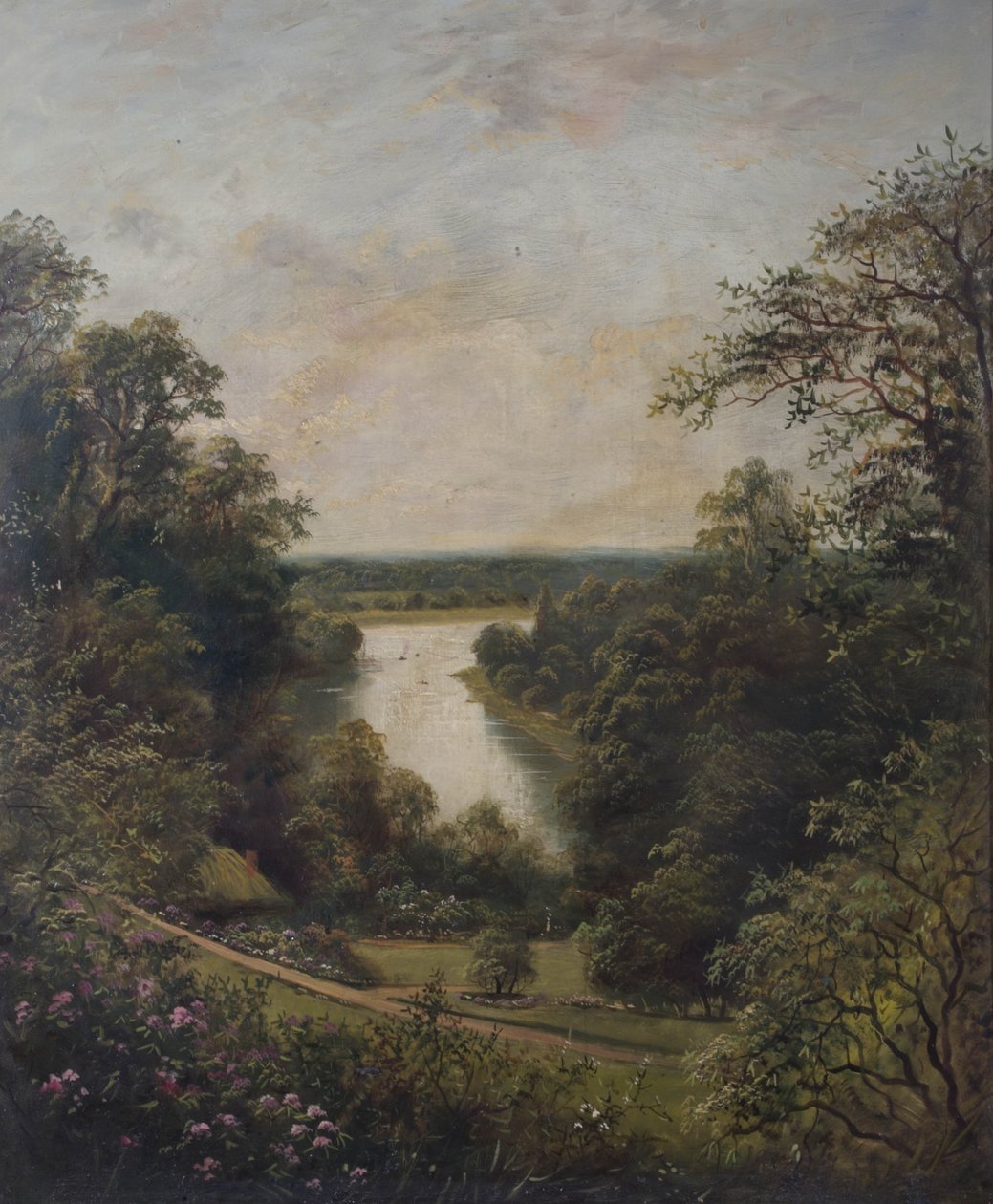 Teras Bahçelerinden Thames Nehri, Richmond, Surrey by English School