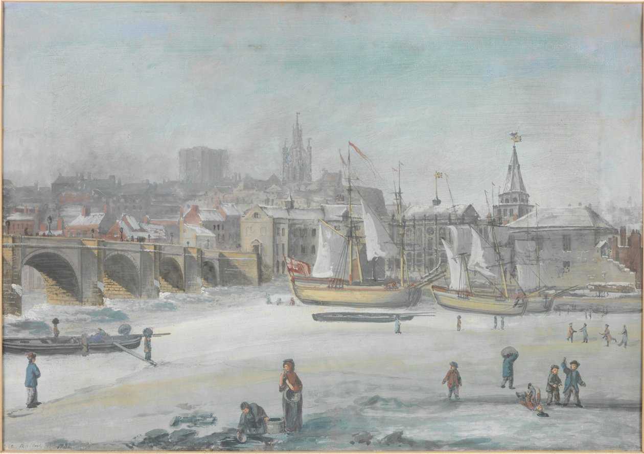 Tyne Köprüsü - Büyük Don, 1784 by English School