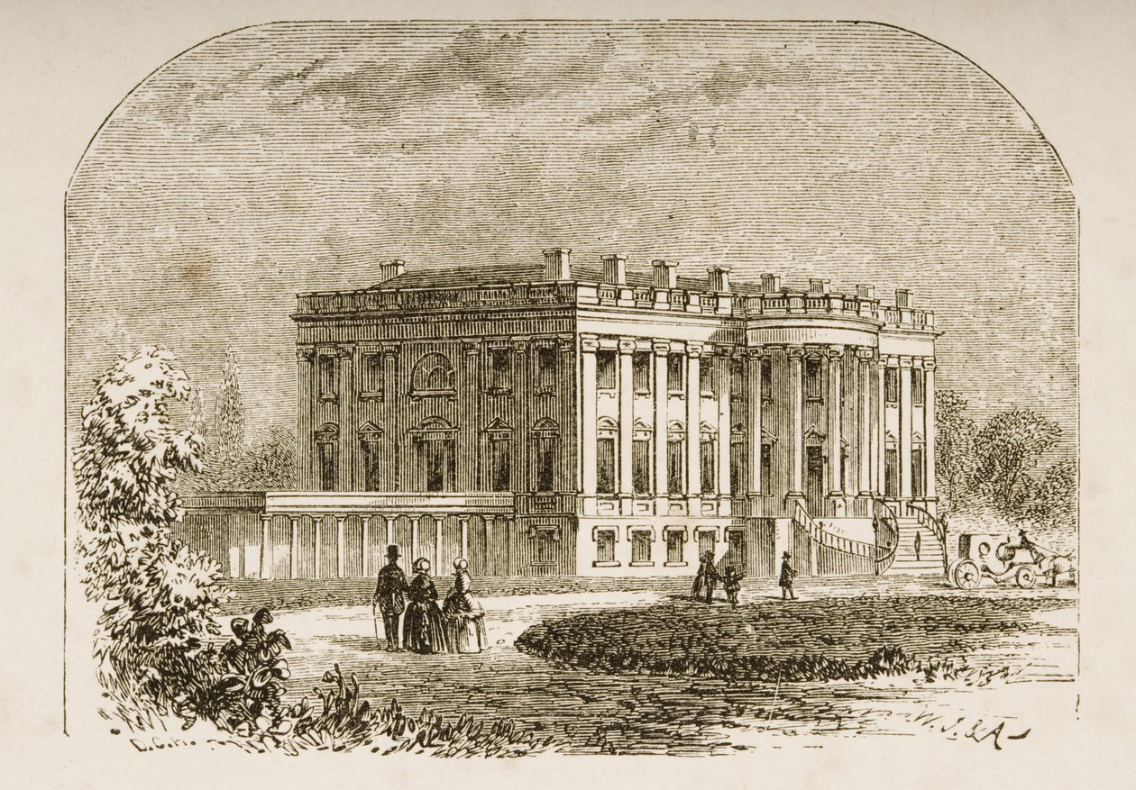 Beyaz Saray, 1870 dolaylarında, Dini Yol Cemiyeti tarafından yayınlanan 