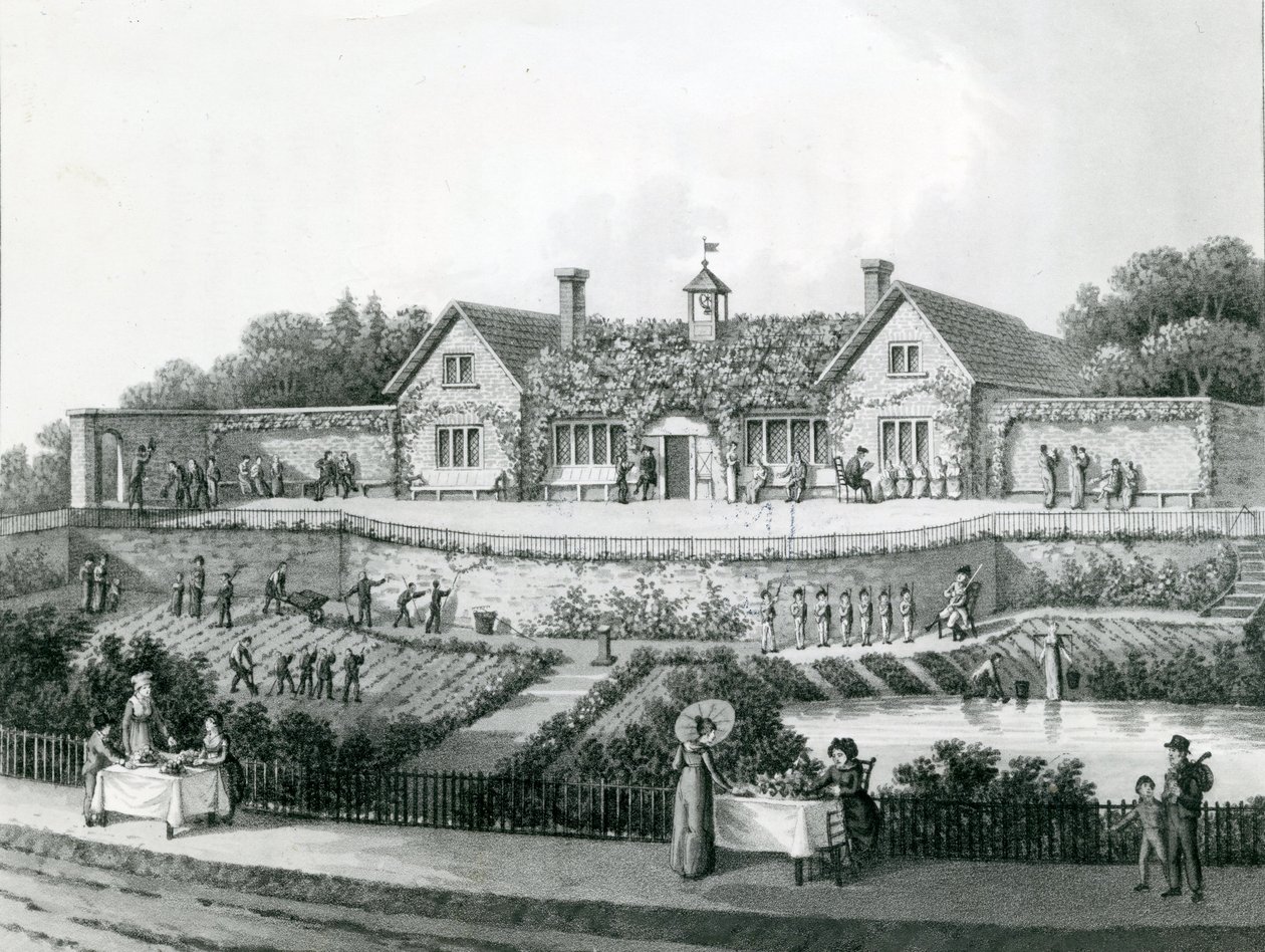 İş Evi (gravür) by English School