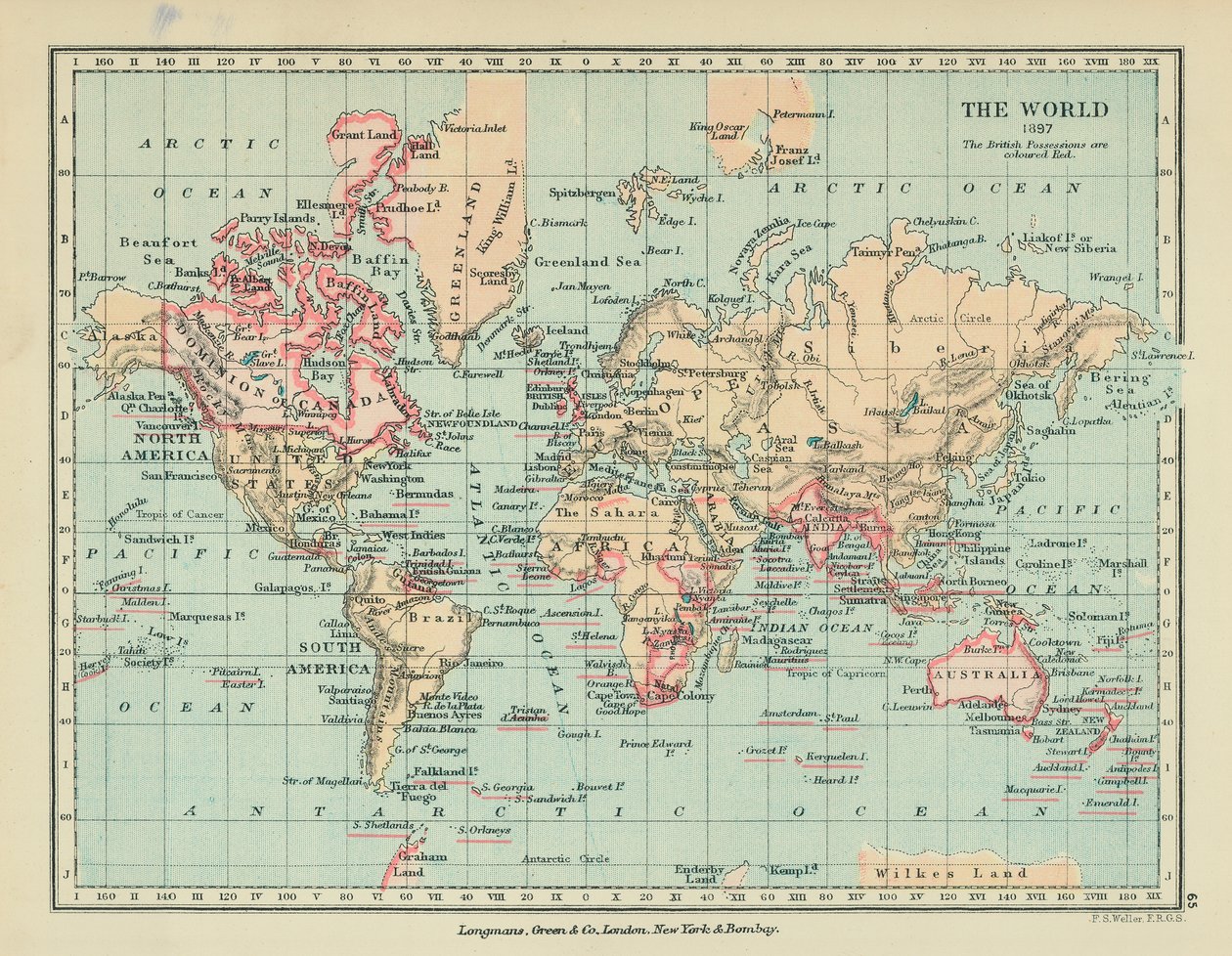 Dünya (renkli taş baskı) by English School