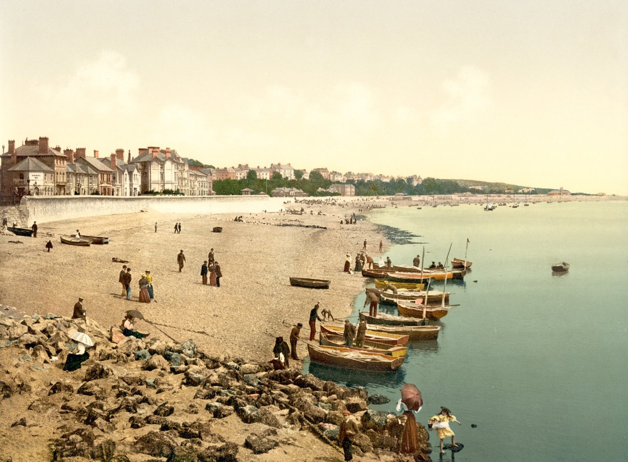 Plaj, Exmouth (el renginde fotoğraf) by English School