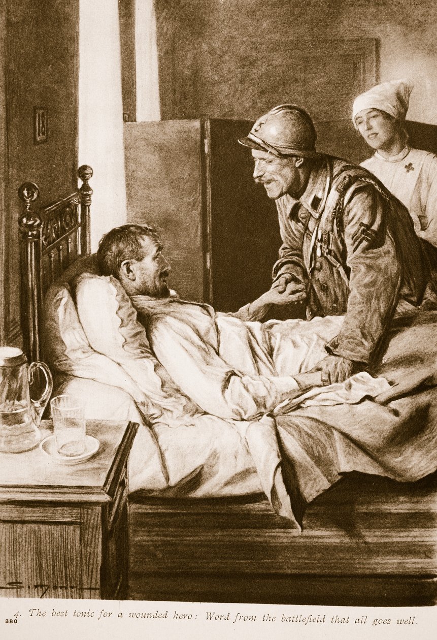 Yaralı bir asker için en iyi tonik: Savaş alanından her şeyin yolunda gittiğine dair sözler, 1914-19 by English School