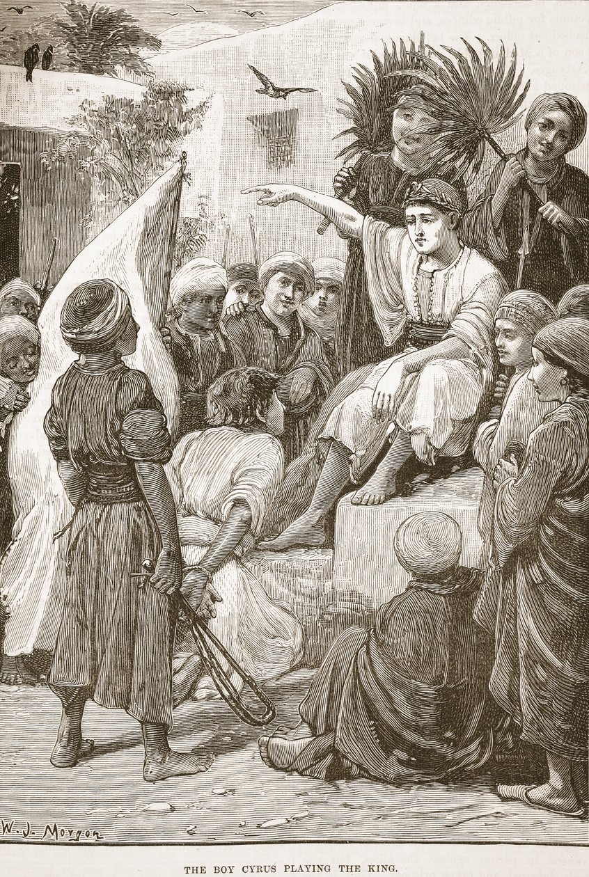 Kralı oynayan çocuk Cyrus by English School