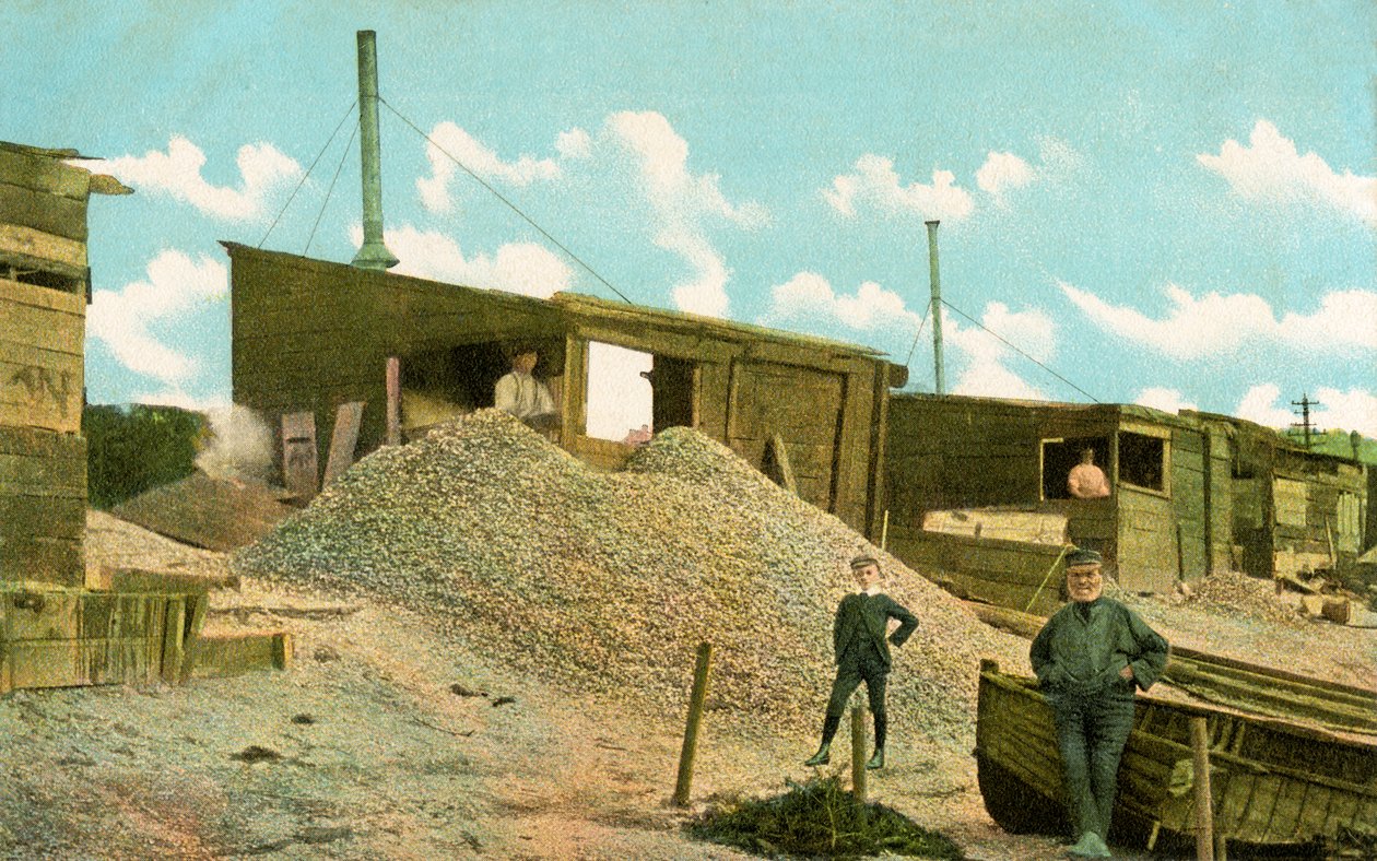 Eski şehirde, Leigh-on-Sea, Essex, İngiltere