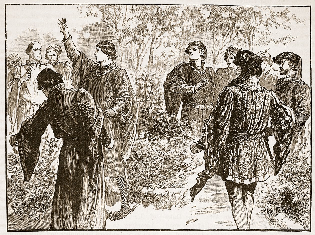 Tapınak Bahçelerindeki kavga, Cassells Illustrated History of England