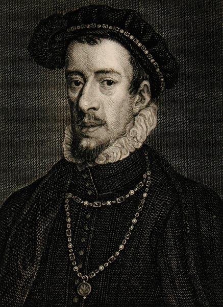 Thomas Howard (1536-72) 4. Norfolk Dükü (gravür) by English School