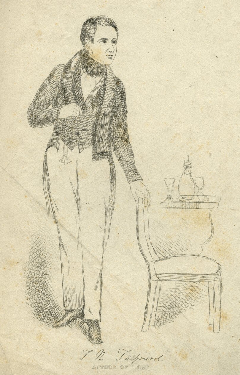 Thomas Noon Talfourd (gravür) by English School