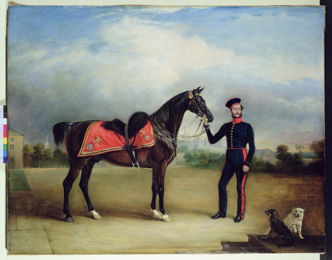 Kraliyet At Muhafızlarından Thomas Oliver Gascoigne (tuval üzerine yağlı boya) by English School