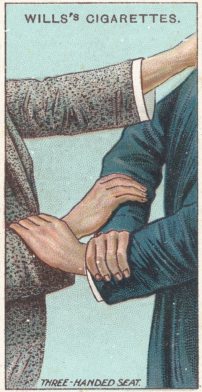 Üç elli koltuk, No.21, İlk Yardım serisi Willss Cigarettes kartları, 1913 by English School