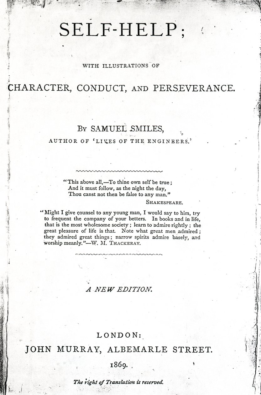 Kendi Kendine Yardım Başlık Sayfası; 1869