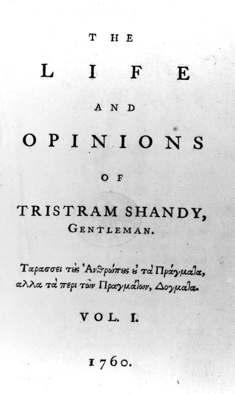Laurence Sterne tarafından yazılan Tristram Shandy, Centilmen