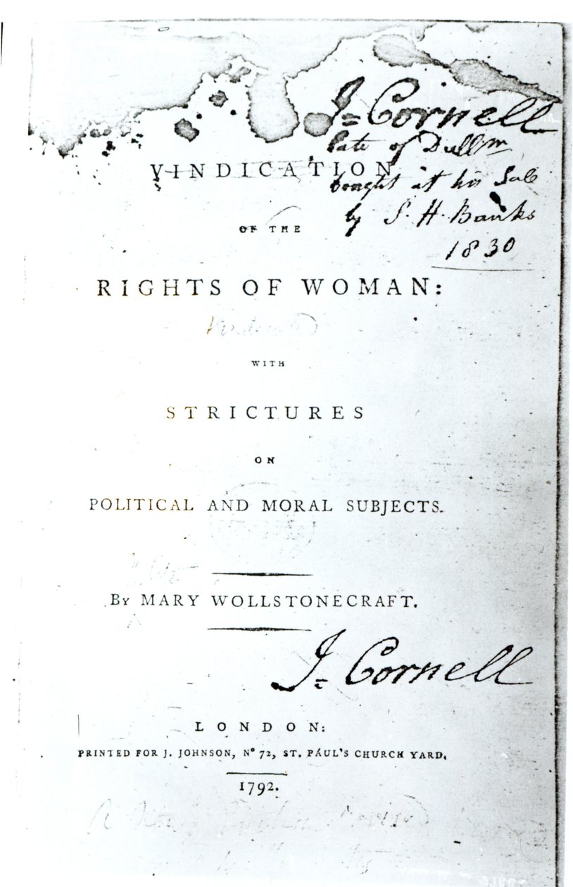 Mary Wollstonecraft tarafından 1792