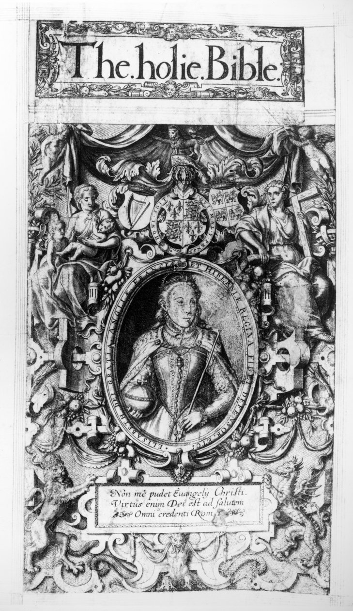 Piskopos İncilinin başlık sayfası, pub. 1568