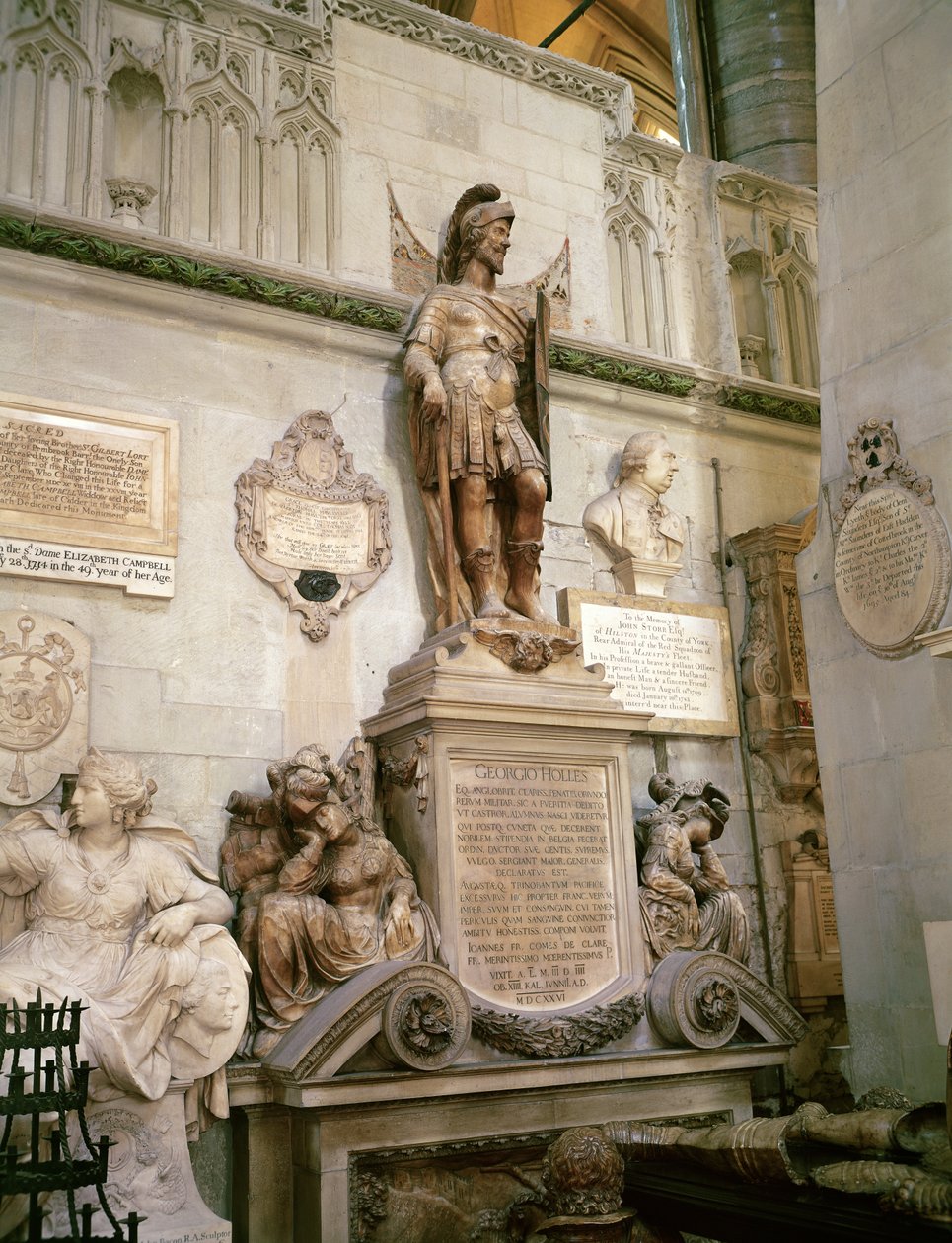 Georgio Holles Mezarı, Westminster Abbey by English School