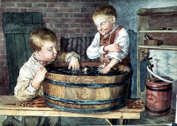 Oyuncak Tekneler, c.1880 (kağıt üzerine suluboya) by English School