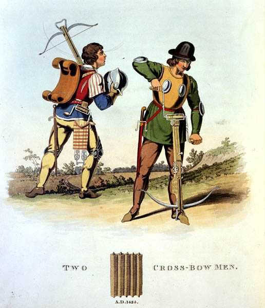 İki Çapraz Yaylı Adam by English School