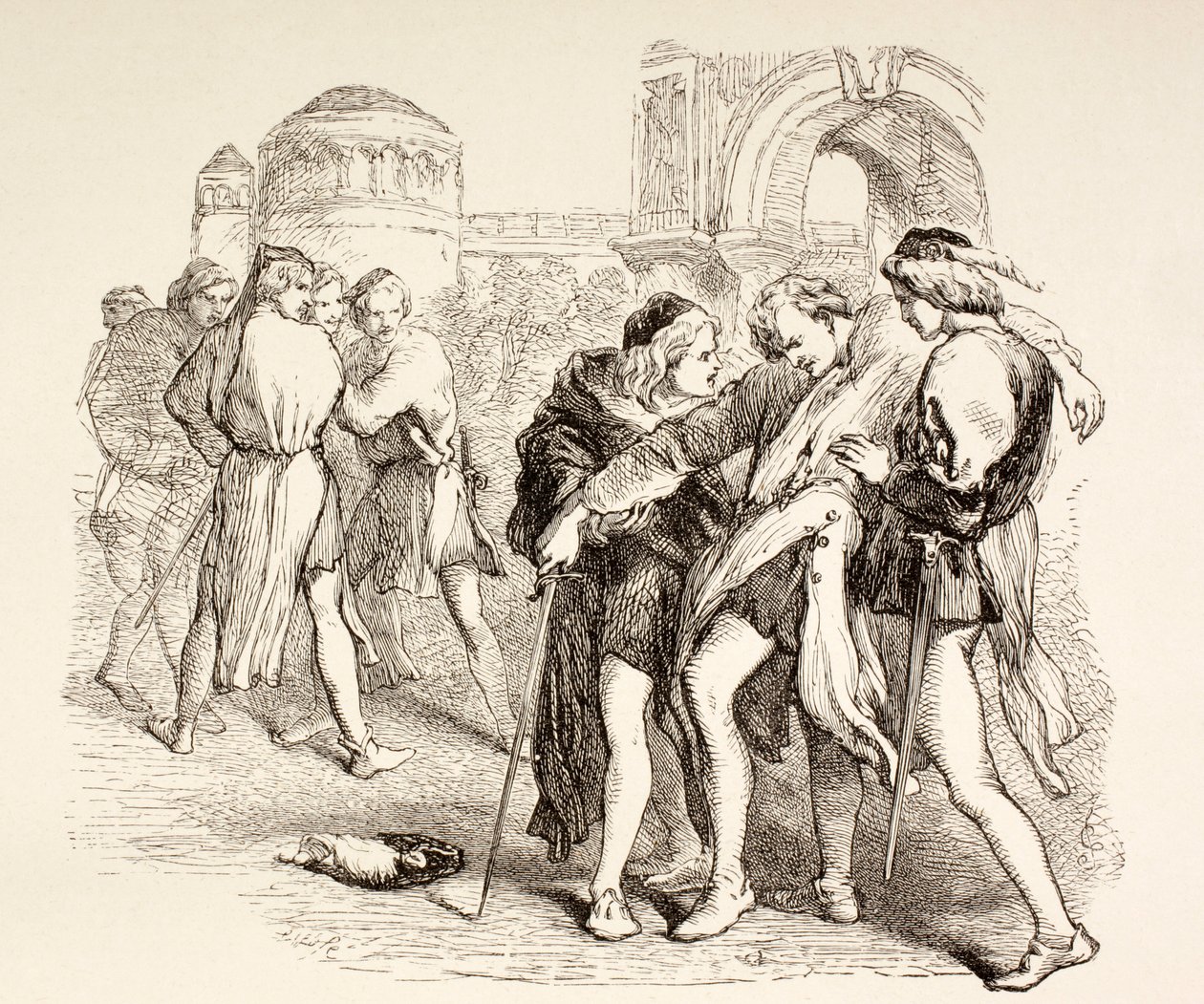 Tybalt, Romeo tarafından ölümcül şekilde yaralandı, Romeo ve Juliet