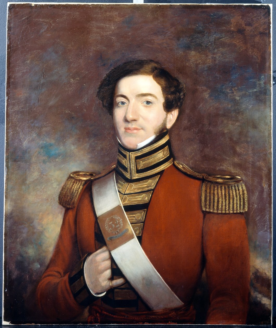 Kimliği belirsiz Subay, 32. Alay (Bengal) Yerli Piyade, c.1828 by English School