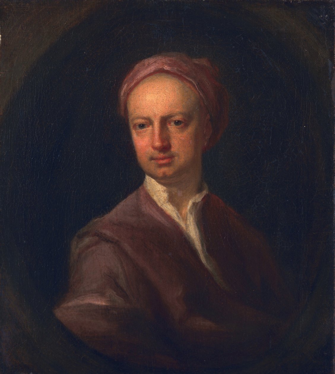 Oliver Goldsmith adında bilinmeyen bir adam, c.1730 by English School