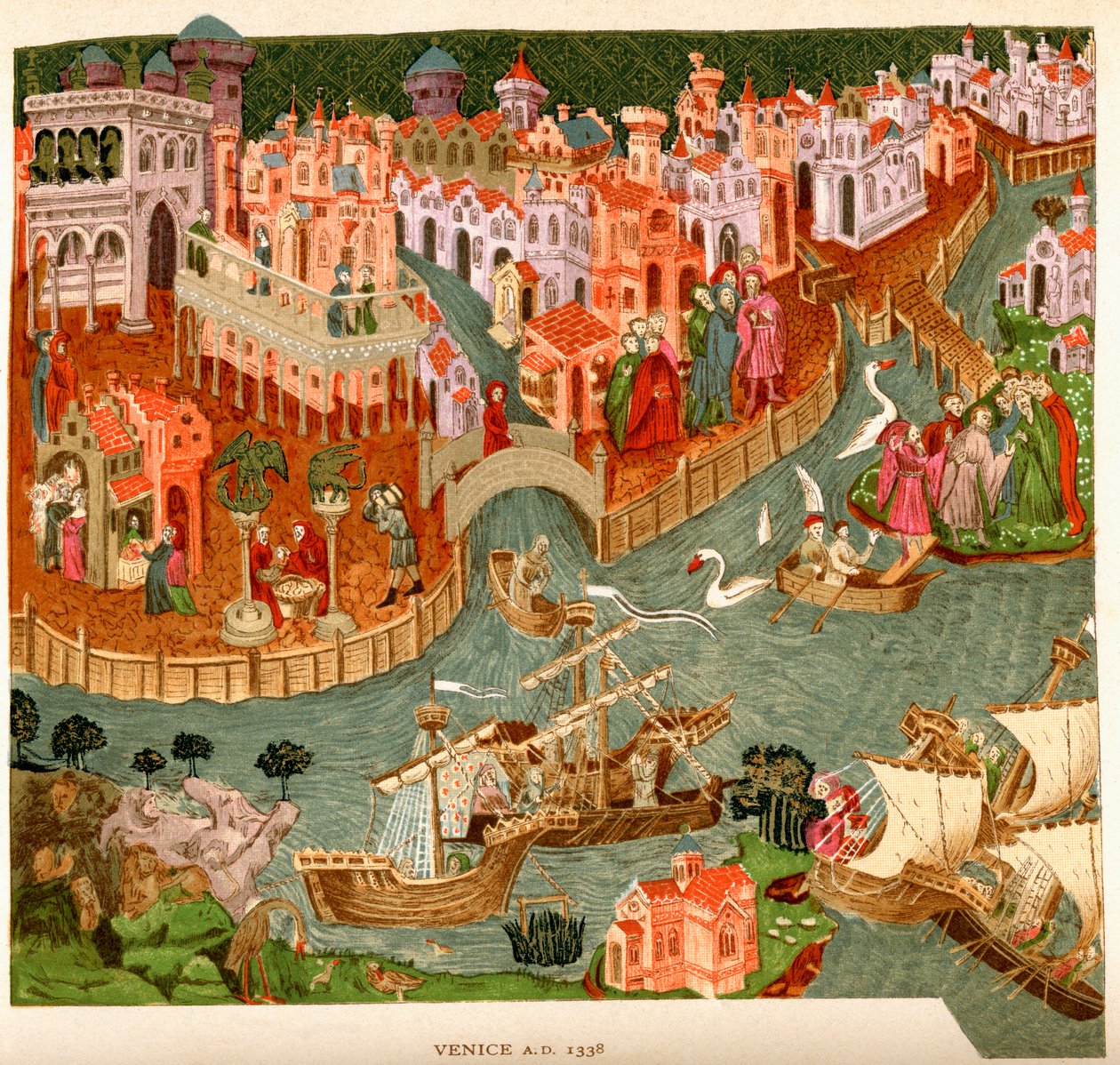 Venedik, 1338, Bodleian Kütüphanesindeki bir el yazmasından sonra, J. R. Green